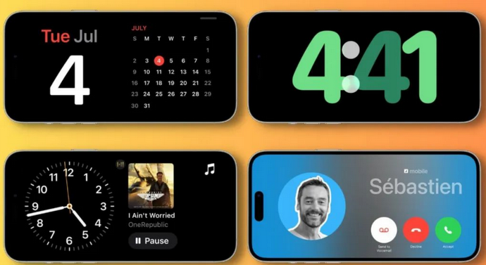 四平苹果手机维修分享iOS17横屏充电待机显示有什么好处 