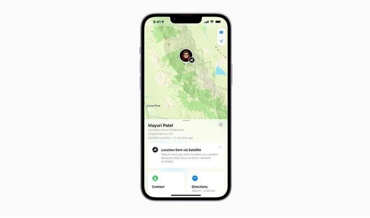 四平苹果14维修分享iPhone14系列中 FindMy功能通过卫星分享位置方法教程 